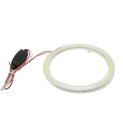 Araba Far Cob 90mm Angel Eyes KIRMIZI MAVİ Sis Lambası 12-18V
