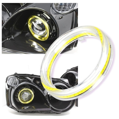 Cob Angel Eyes LED Araba Ortam Işıkları 100MM KIRMIZI MAVİ Sis Lambası 12-18V