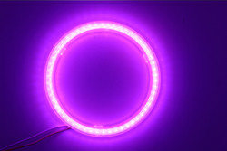 Cob Angel Eyes LED Araba Ortam Işıkları 100MM KIRMIZI MAVİ Sis Lambası 12-18V