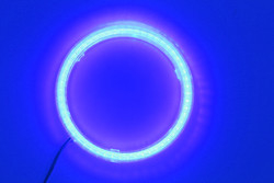 Cob Angel Eyes LED Araba Ortam Işıkları 100MM KIRMIZI MAVİ Sis Lambası 12-18V