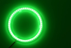 Cob Angel Eyes LED Araba Ortam Işıkları 100MM KIRMIZI MAVİ Sis Lambası 12-18V