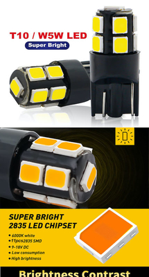 Beyaz 12V Otomobil LED Ampuller Arabalar Kamyonlar Ve SUV'lar