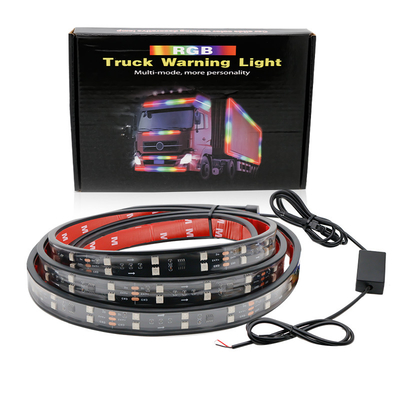 24V 5050 SMD 5A 2.4m Araç İçeriği Atmosfer Işıkları Kamyonet için Uzaktan Yönlendirme ile