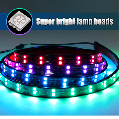 24V 5050 SMD 5A 2.4m Araç İçeriği Atmosfer Işıkları Kamyonet için Uzaktan Yönlendirme ile