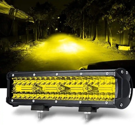 6D Reflektor Off Road LED Işık Çubuğu 4x4 12V 24V Tek Satır Otomobil LED Işık Çubuğu