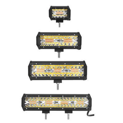 9 inç 180W Çift Sıralı LED Işık Çubuğu Offroad Arabalar için Beyaz / Amber