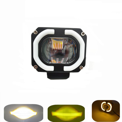 4x4 Offroad LED İş Fenerleri Farlar Sis Sürüş Işığı 12-80V 4 Inch 30W Çift Renkli