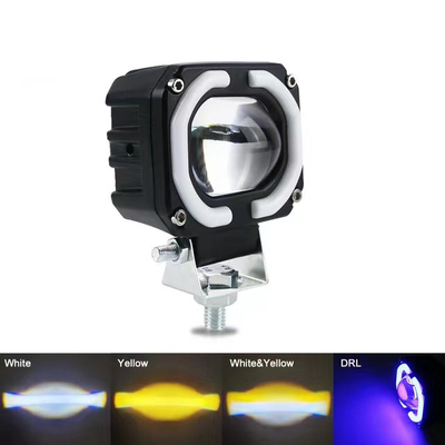 4x4 Offroad LED İş Fenerleri Farlar Sis Sürüş Işığı 12-80V 4 Inch 30W Çift Renkli
