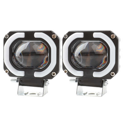 4x4 Offroad LED İş Fenerleri Farlar Sis Sürüş Işığı 12-80V 4 Inch 30W Çift Renkli