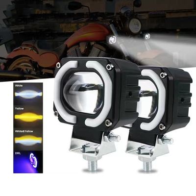 4x4 Offroad LED İş Fenerleri Farlar Sis Sürüş Işığı 12-80V 4 Inch 30W Çift Renkli
