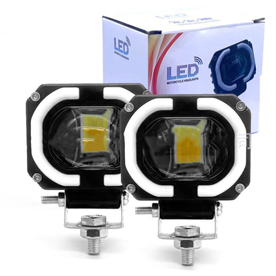 4x4 Offroad LED İş Fenerleri Farlar Sis Sürüş Işığı 12-80V 4 Inch 30W Çift Renkli