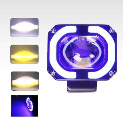 4x4 Offroad LED İş Fenerleri Farlar Sis Sürüş Işığı 12-80V 4 Inch 30W Çift Renkli