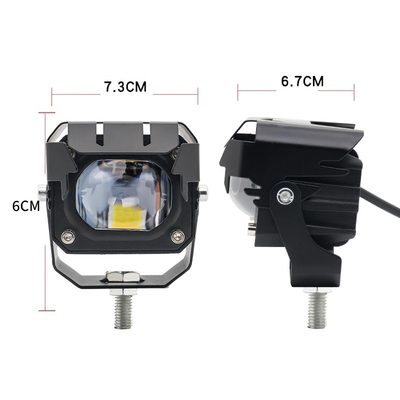 12-80V Amber 3570 LED Çift Renkli LED İş Işıkları Motosiklet için 30-60W Off Road Sürüş Işıkları