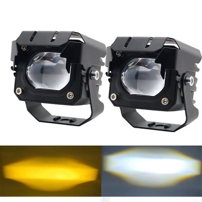 12-80V Amber 3570 LED Çift Renkli LED İş Işıkları Motosiklet için 30-60W Off Road Sürüş Işıkları