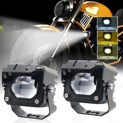 12-80V Amber 3570 LED Çift Renkli LED İş Işıkları Motosiklet için 30-60W Off Road Sürüş Işıkları
