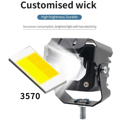 12-80V Amber 3570 LED Çift Renkli LED İş Işıkları Motosiklet için 30-60W Off Road Sürüş Işıkları