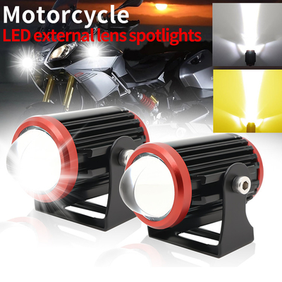 Yüksek Düşük Işık Motosiklet LED Far Fener Kit Lambası Tipi Motosiklet Sürüş Fener Lambası