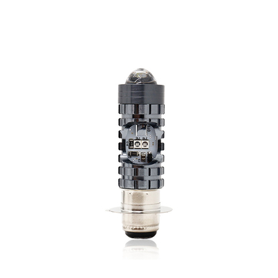 Mini Sürüş Işığı DRL Motosiklet LED Far Lambası H4 H6 BA20D P15D Otomobil Otomobil Balık Gözü Projekör Lens Çift Renkli