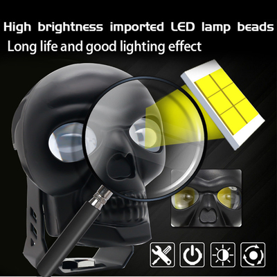 3 inç 40w motosiklet kafatası farları dış ışık LED mini sürüş ışığı çift renkli