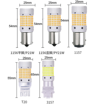 Otomobil LED Dönüş Sinyalleri Canbus Sis Işığı 2016 çip 150 SMD 1156/1157/7440 LED
