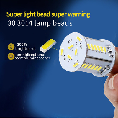Özelleştirilebilir Otomobil LED dönme sinyali 3014 30SMD S25 1156 BA15S BAU15S BAY15D Kuyruk lamba