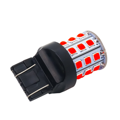 Uzun Sürekli Beyaz LED Dönüş Sinyalleri Arabalar İçin 12V Alüminyum Alaşım Vücut Beyaz Sarı Kırmızı 3030 33SMD