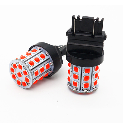 Uzun Sürekli Beyaz LED Dönüş Sinyalleri Arabalar İçin 12V Alüminyum Alaşım Vücut Beyaz Sarı Kırmızı 3030 33SMD