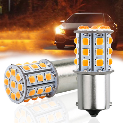 Uzun Sürekli Beyaz LED Dönüş Sinyalleri Arabalar İçin 12V Alüminyum Alaşım Vücut Beyaz Sarı Kırmızı 3030 33SMD