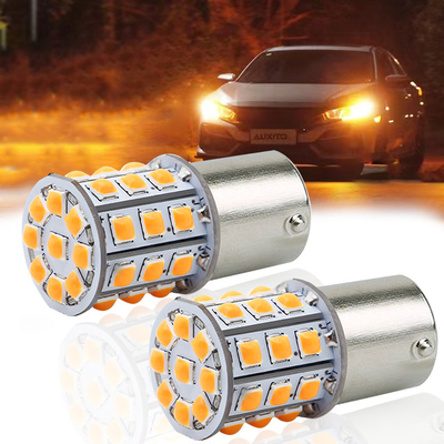 Uzun Sürekli Beyaz LED Dönüş Sinyalleri Arabalar İçin 12V Alüminyum Alaşım Vücut Beyaz Sarı Kırmızı 3030 33SMD