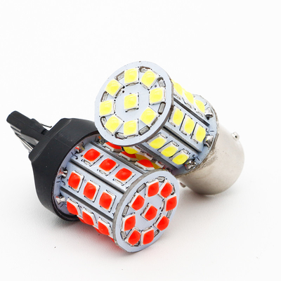 Uzun Sürekli Beyaz LED Dönüş Sinyalleri Arabalar İçin 12V Alüminyum Alaşım Vücut Beyaz Sarı Kırmızı 3030 33SMD