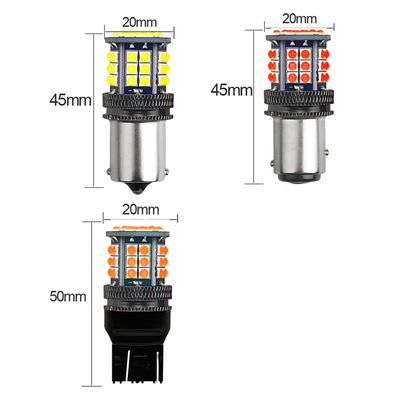 Alüminyum alaşım LED dönme sinyali göstergeler 3030 39 SMD 12v 1156 BA15S 1157 BAY15D T20 T25 Araba dönme sinyali