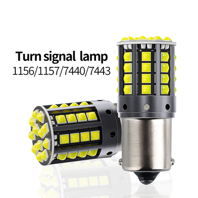 Beyaz Alüminyum Alaşım LED Dönüş Sinyalleri 1156 1157 T20 3030 44SMD Dönüştürme Işığı 12V 24V