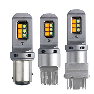 1156 Evrensel 12 smd LED ampulleri ile uzun ömürlü 5W LED fren dönme sinyali lambaları 1156 P21W BA15S PY21W 3157 7443 Canbus
