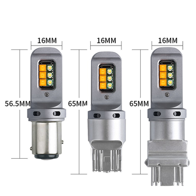 1156 Evrensel 12 smd LED ampulleri ile uzun ömürlü 5W LED fren dönme sinyali lambaları 1156 P21W BA15S PY21W 3157 7443 Canbus