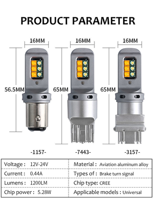 1156 Evrensel 12 smd LED ampulleri ile uzun ömürlü 5W LED fren dönme sinyali lambaları 1156 P21W BA15S PY21W 3157 7443 Canbus