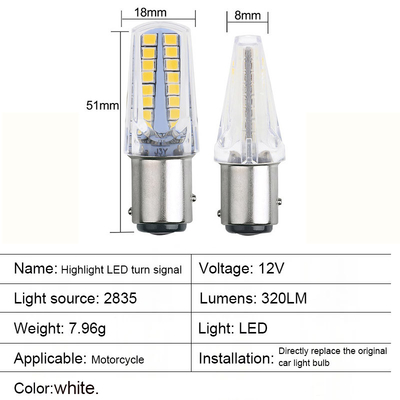 1157 32SMD Amber LED Fren Dönüş Sinyalı Işıklar LED ampul Araç Kuyruk Durma Dönüş Sinyalı Motosiklet için Geri Dönüş