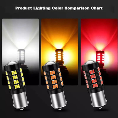 1157 1156 4014 66 SMD LED Fren Işığı Arabalar Geriye Dönüş İç LED ampuller Otomobil Canbus