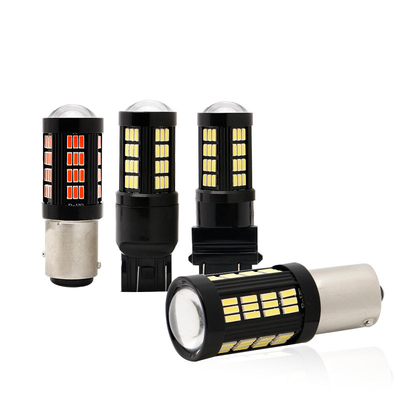1157 1156 4014 66 SMD LED Fren Işığı Arabalar Geriye Dönüş İç LED ampuller Otomobil Canbus