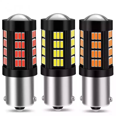 1157 1156 4014 66 SMD LED Fren Işığı Arabalar Geriye Dönüş İç LED ampuller Otomobil Canbus