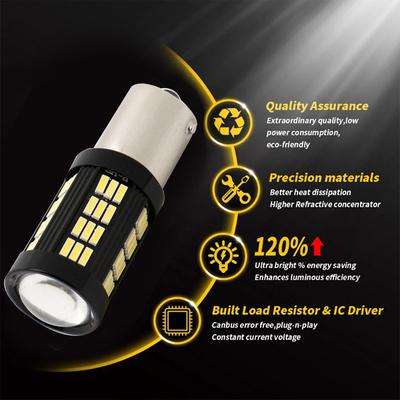 1157 1156 4014 66 SMD LED Fren Işığı Arabalar Geriye Dönüş İç LED ampuller Otomobil Canbus