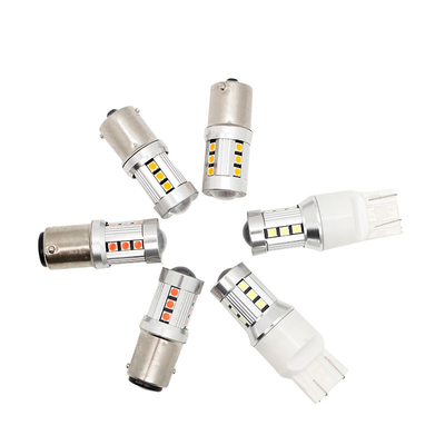 Evrensel Beyaz LED Araç Dönüş Sinyalı Işıkları1156 1157 3030 15SMD LED ampul Beyaz Sarı Canbus Lisans Tablosu İç Led
