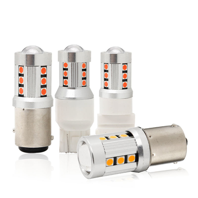 Evrensel Beyaz LED Araç Dönüş Sinyalı Işıkları1156 1157 3030 15SMD LED ampul Beyaz Sarı Canbus Lisans Tablosu İç Led