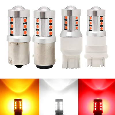 Evrensel Beyaz LED Araç Dönüş Sinyalı Işıkları1156 1157 3030 15SMD LED ampul Beyaz Sarı Canbus Lisans Tablosu İç Led