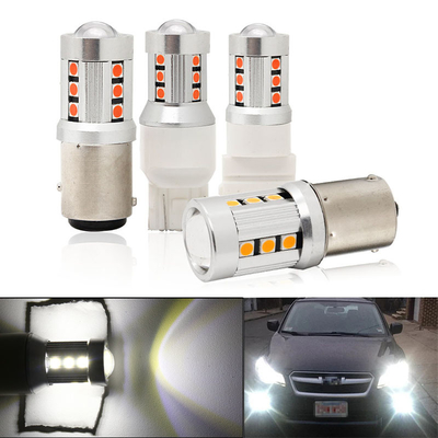 Evrensel Beyaz LED Araç Dönüş Sinyalı Işıkları1156 1157 3030 15SMD LED ampul Beyaz Sarı Canbus Lisans Tablosu İç Led