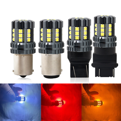 Beyaz LED Araç Dönüş Sinyalı Işıklar Otomatik 12V 24V 2835 45SMD 1156 1157 T25 3156 3157 T20 7440 7443 Canbus ampuller Araç LED
