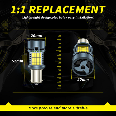 Canbus 2016 120SMD T20 ile LED ampul 1156 1157 3156 3157 Fan Otomatik lamba ile LED dönüş sinyali fren lambaları