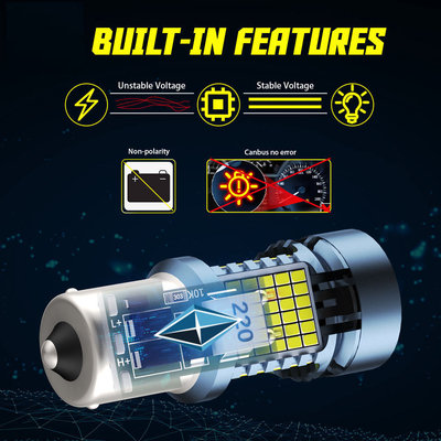 Canbus 2016 120SMD T20 ile LED ampul 1156 1157 3156 3157 Fan Otomatik lamba ile LED dönüş sinyali fren lambaları