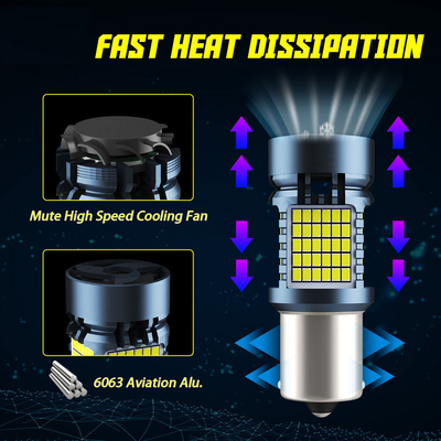 Canbus 2016 120SMD T20 ile LED ampul 1156 1157 3156 3157 Fan Otomatik lamba ile LED dönüş sinyali fren lambaları