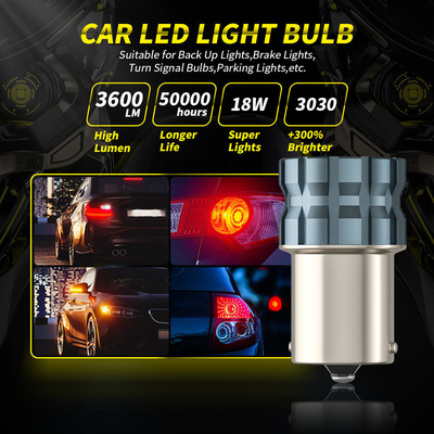 100% Canbus Bau15S Ba15S T25 1156 LED ampul 900Lm 3030 Çipler 6LED 12V Fren dönme sinyali lambaları 6W