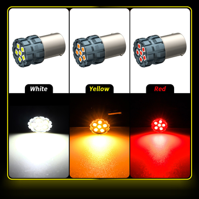 100% Canbus Bau15S Ba15S T25 1156 LED ampul 900Lm 3030 Çipler 6LED 12V Fren dönme sinyali lambaları 6W